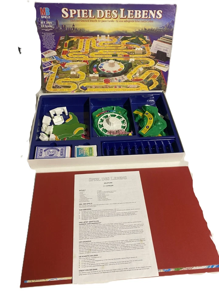 MB Spiele Spiel des Lebens 100 Jahre Version 1995 Jubiläumsausgabe vollständig - Bild 2 von 4