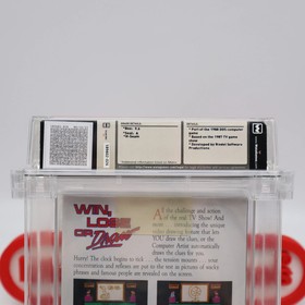 NES Nintendo WIN LOSE OR DRAW - WATA GRADED 9.6 A NEW & Factory Sealed +H-Seam! 