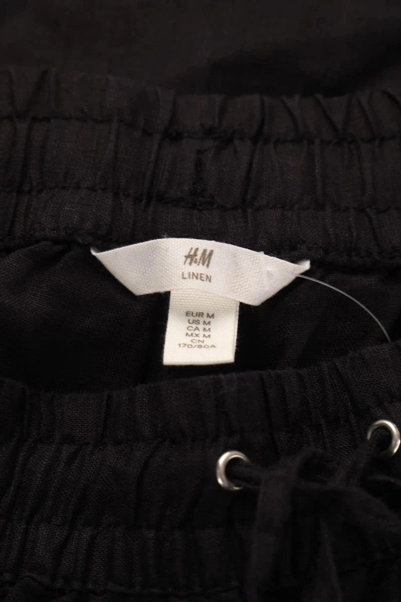 H&M Pantalón Jogger M Negro #7910