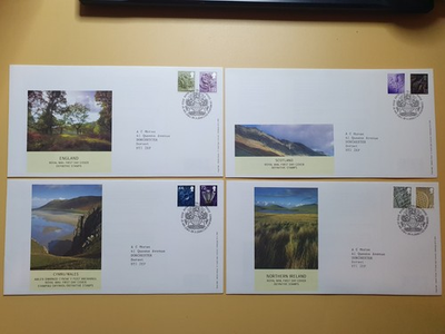 #ad #ad 2006 ENGLAND SCOTLAND WALES NORTHERN IRELAND SET OF 4 REGIONAL FDCS #3352 GBP 4.30
