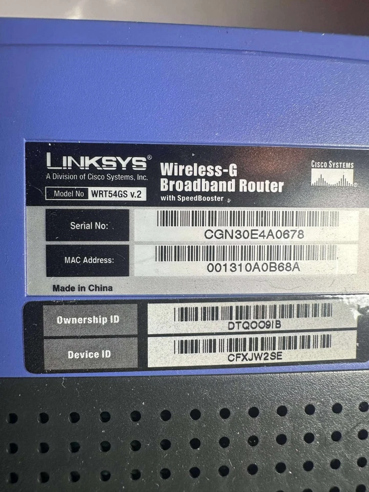 Linksys WRT54GS Wireless‑G Router — Body Only, No Power Adapter / Cord - Image 4 of 4