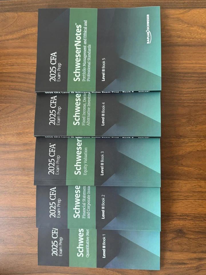 Kaplan Schweser Notes 2025 CFA® Level I,2 and 3 Complete Set/(World. WS) - Image 3 of 3