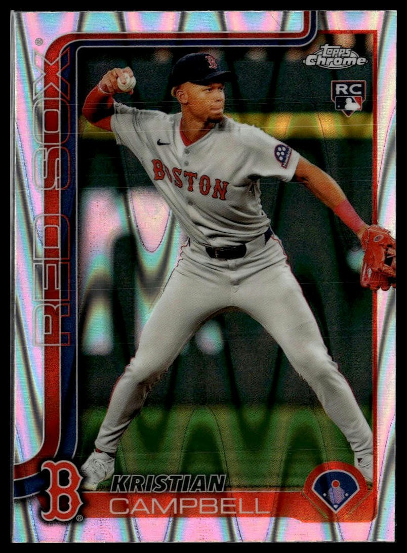 2025 Topps Chrome #171 Kristian Campbell Raywave Refractors