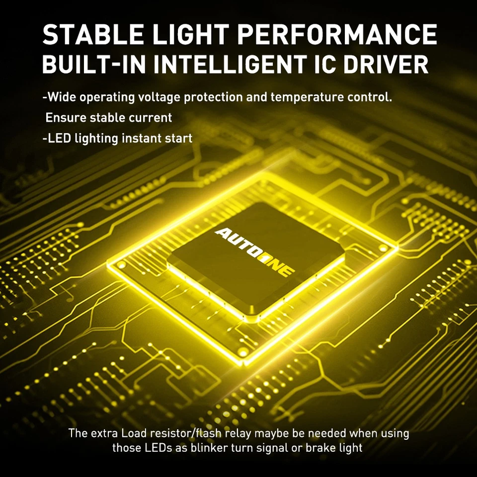 2X Amber Yellow 7528 1157 2357A LED Turn Signal Light Parking Bulb BRS EOOH - Image 3 of 4