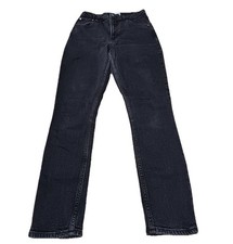 Abercrombie  Fitch Sz 27/4 The Skinny High Rise Stretch Black Jeans Curve Love