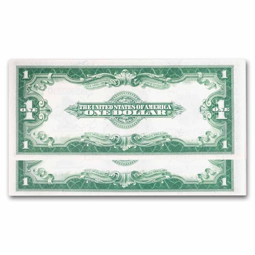 1923 $1.00 Silver Certificate CU (Fr#237) 2 Consecutive - Picture 2 of 2