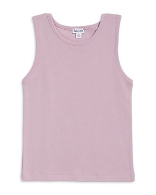 Splendid Painterly Tank Top Girls 12 Peony Solid Crew Neck Pullover