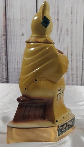 Vintage 1971 Jesters Court Tucson Az 24 Kt Gold Trim Ezra Brooks Decanter Empty - Picture 4 of 9