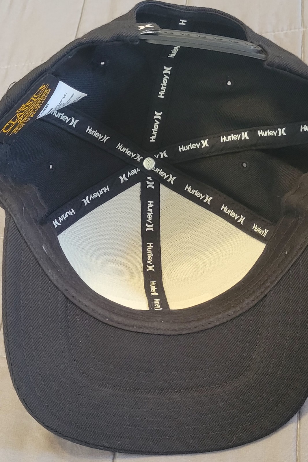 Hurley Hat Cap Snap Back Black Gray Patch Mens Wo… - image 8