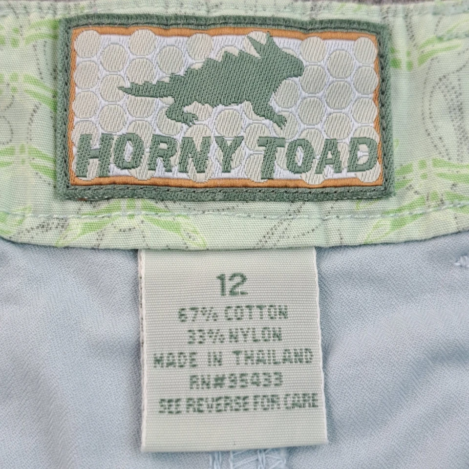 Pantalones Horny Toad para mujer talla 12 azul capri recto algodón nailon senderismo playa Foto 2 de 4