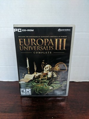 Paradox Interactive Computer Game Europa Universalis 3 - Complete NM