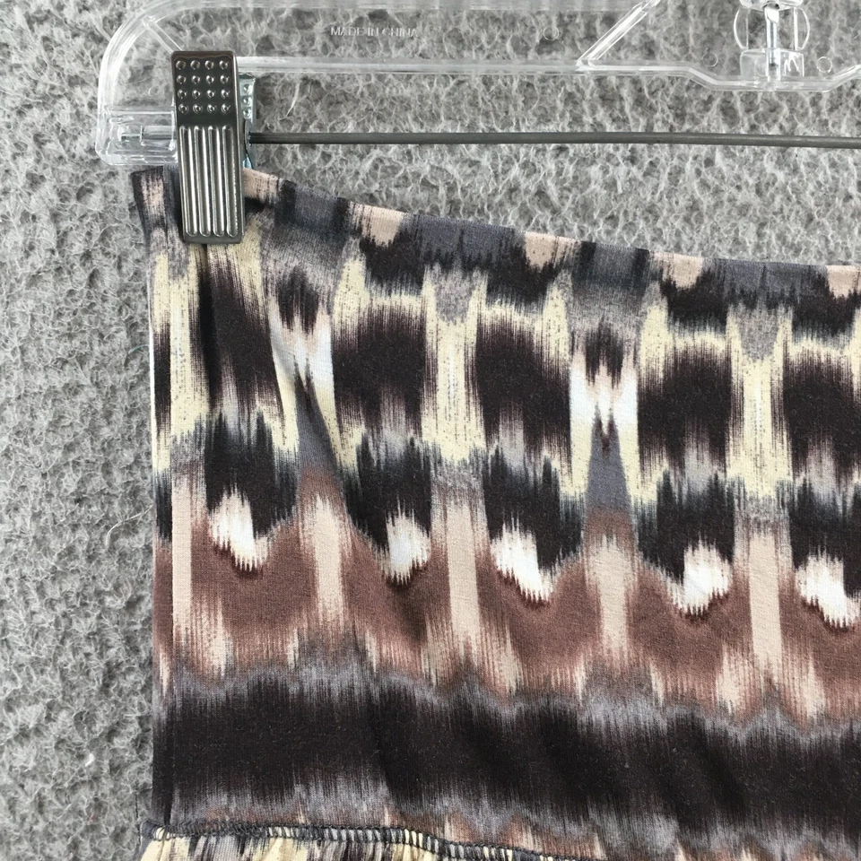 Saia Maxi Feminina Cynthia Rowley Linha A S Multicolor Tie-Dye Pull On Casual NOVA - Imagem 3 de 4