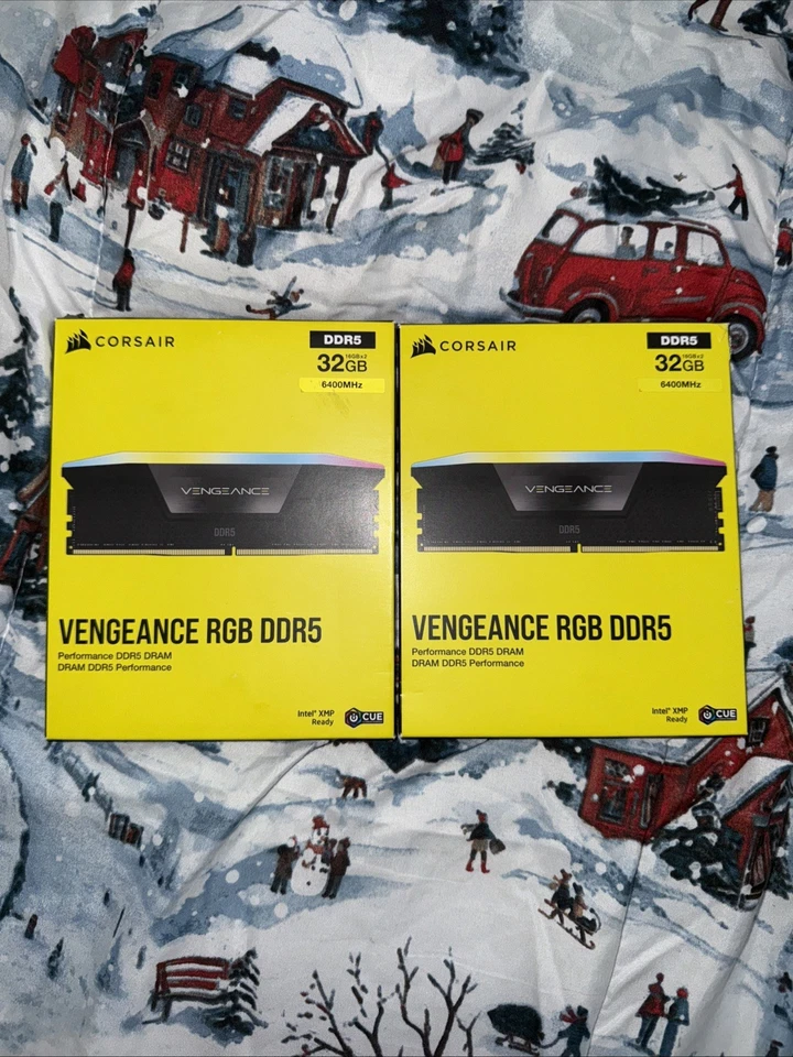 Corsair Vengeance RGB DDR5 Ram, 64 GB (4x16) 6400MHz CL36 Black RGB Intel XMP - Image 2 of 4