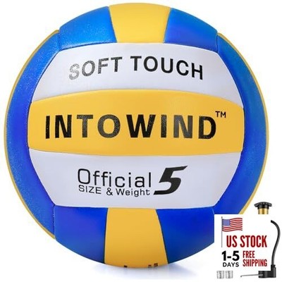 Volleyball Soft Touch Volleyballs Beach Volleyball Outdoor Blue/Yellow/White