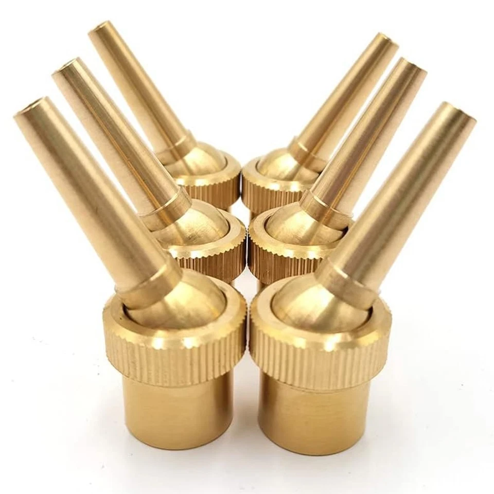 6pcs 1/2inch DN15 Brass Fountain Nozzle Adjustable Direction Water7035