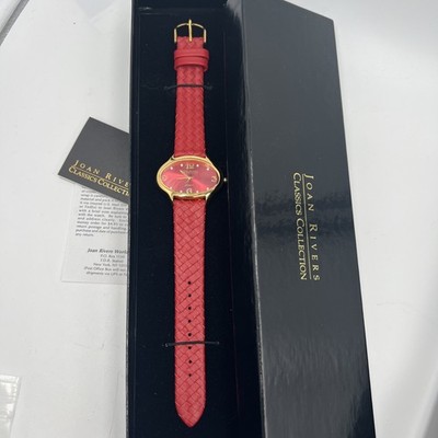 Joan Rivers Gold-Tone Watch with Red Croc-Embossed Strap Women main image 2
