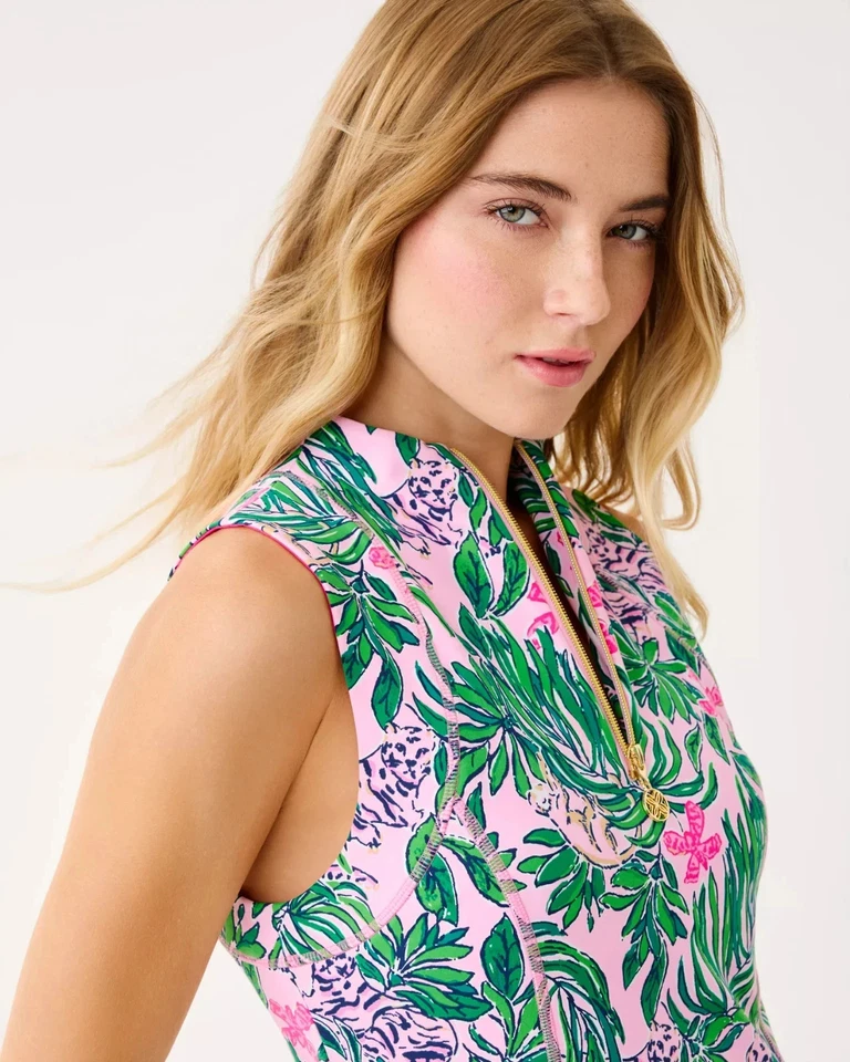 NWT Lilly Pulitzer UPF 50+ Luxletic Racquet Active Dress Color: Conch Shell Pink - Image 4 of 4