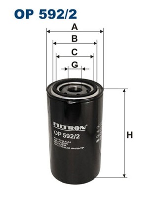 Ölfilter FILTRON OP 592/2 Anschraubfilter für KAMAZ 800 600 FATIH 45 1000 ELITE