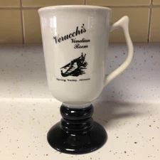 Verucchis Venetian Room Restaurant Spring Valley IL Pedestal Mug Hall China