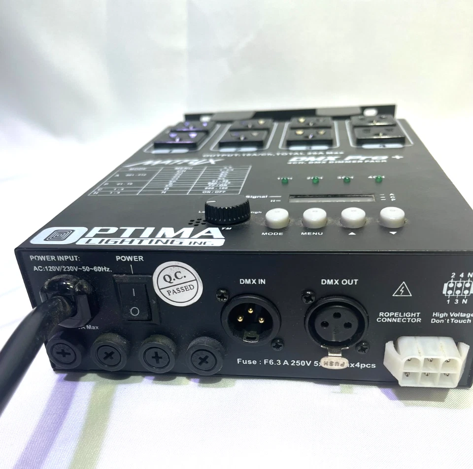 Optima Lighting Matrix DMX PRO+ 4-Channel Dimmer Pack - Image 2 of 3