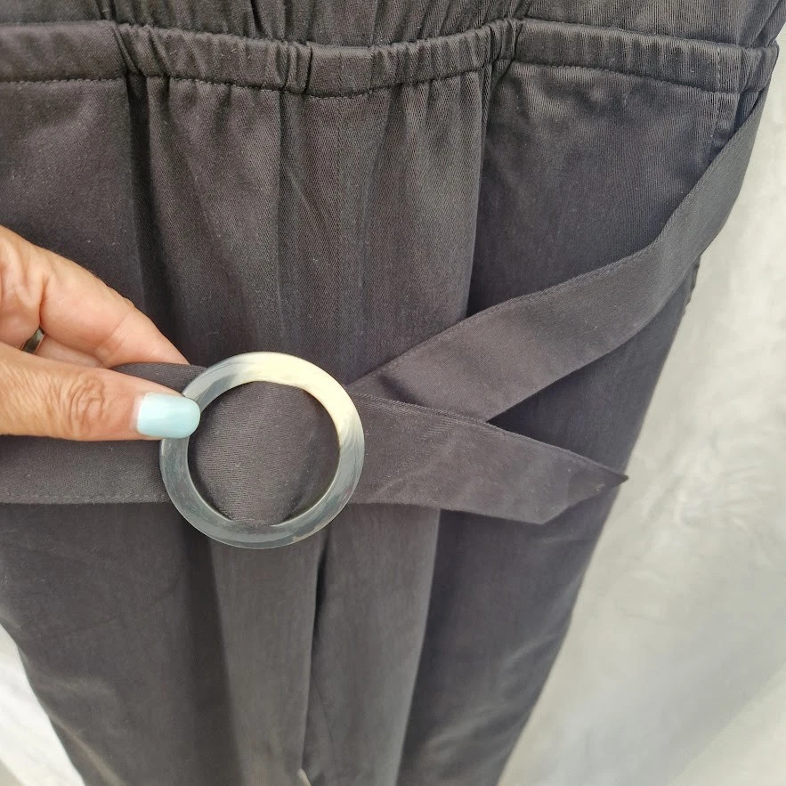 A.P.C. Mono/mono ajustado Lyocell y algodón con cinturón talla FR 36 UK 8-10 Foto 3 de 4