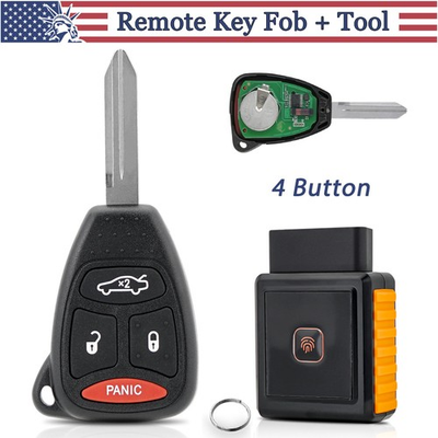 #ad NEW Easy Programmer Tool Remote Key Fob 4 Button For 2005 2006 2007 Dodge Magnum $77.99