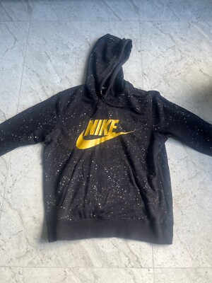 nike gold black hoodie