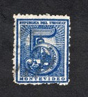 Uruguay 1866 stamp Mi#33A pos 35 Diff Cancellation used #9