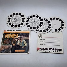 VTG GAF Viewmaster 1971 Bonanza "A Home For Jamie" 3 Reels Complete Set B 487