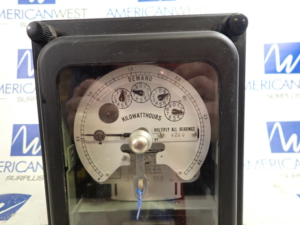 Westinghouse 2 Estator Watthour Medidor 700X64G149 Uso con Transformadores de Instrumentos Foto 2 de 4