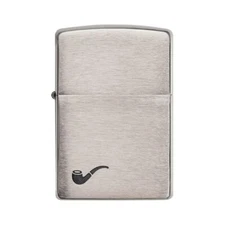 Zippo Windproof Lighter Pipe Lighter Brushed Chrome  200Pl