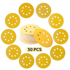 50Pack 5Inch Sanding Discs Orbital Sander 8-Hole Hook Loop Sandpaper 600 Grit 0.33 per gallon