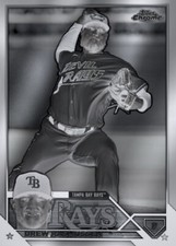 [DIGITAL] Topps Bunt - Drew Rasmussen - Topps Chrome 23 S1 -  Black White Base