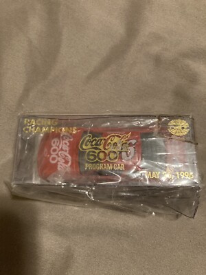 NASCAR CHARLOTTE MOTOR SPEEDWAY 5/26/1996 COCA COLA 600 1/64 DIECAST PROGRAM CAR