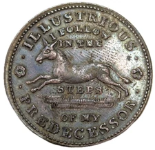 Better Grade 1837 Tortoise & Jackass Executive Experiment Hard Times Token