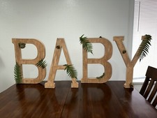 Baby letter sign
