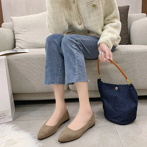 Women Flats Slip On Loafers Walking Women's Comfort Fashion Casual Shoes - Bild 63 von 87