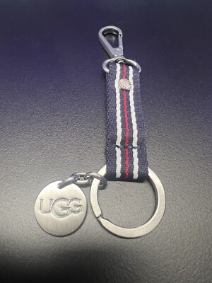 Authentic UGG - Red Blue White Hardware Bag Charm Key Chain Fob Sealed New