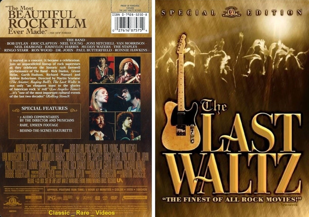The Last Waltz ~ DVD w/slip cover ~ Classic Rock (1978