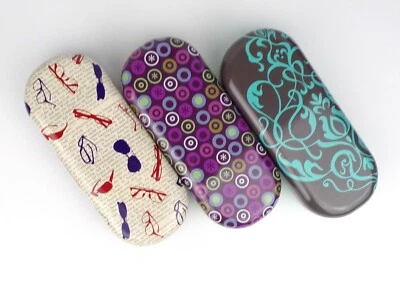 Brillenetui Hartschale Metall klappbar Librix Moses Verlag 3 Motive gepolstert