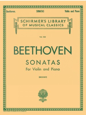 Beethoven Sonatas Complete Schirmer Violin and Piano Sheet Music Book 050253640