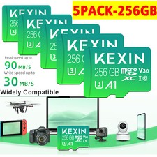 5x Micro SD Cards 256GB SD Card High Speed TF Card Memory For GOPRO/Camera/Drone