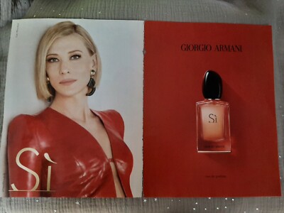 Werbepapier Parfum. Parfum Ad G. Armani Si von 2022