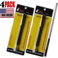 4 pc Magnetic Pick-Up Tool 3.5 LB Telescoping Telescopic with Pen Clip  25" Long