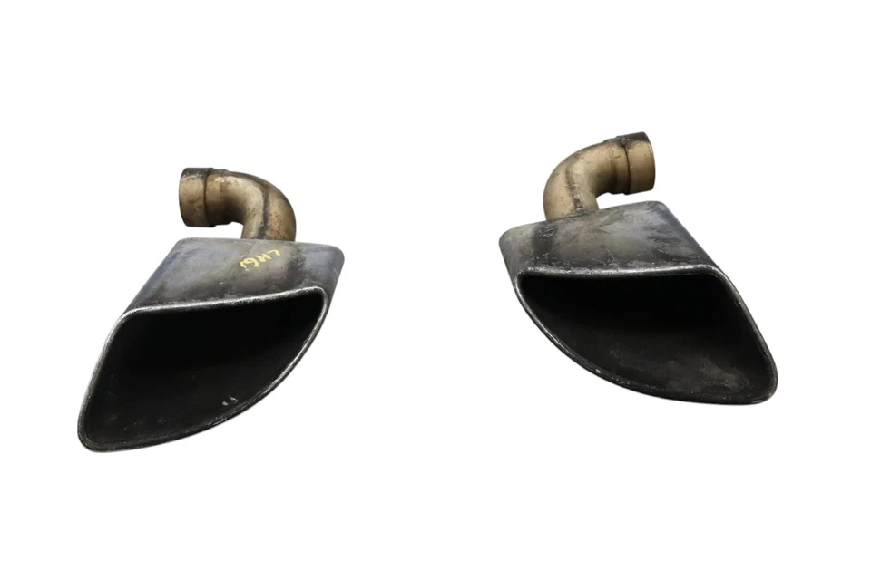 Juego de puntas de tubo de escape trasero izquierdo y derecho Volkswagen Touareg 11-17 OEM Foto 4 de 4