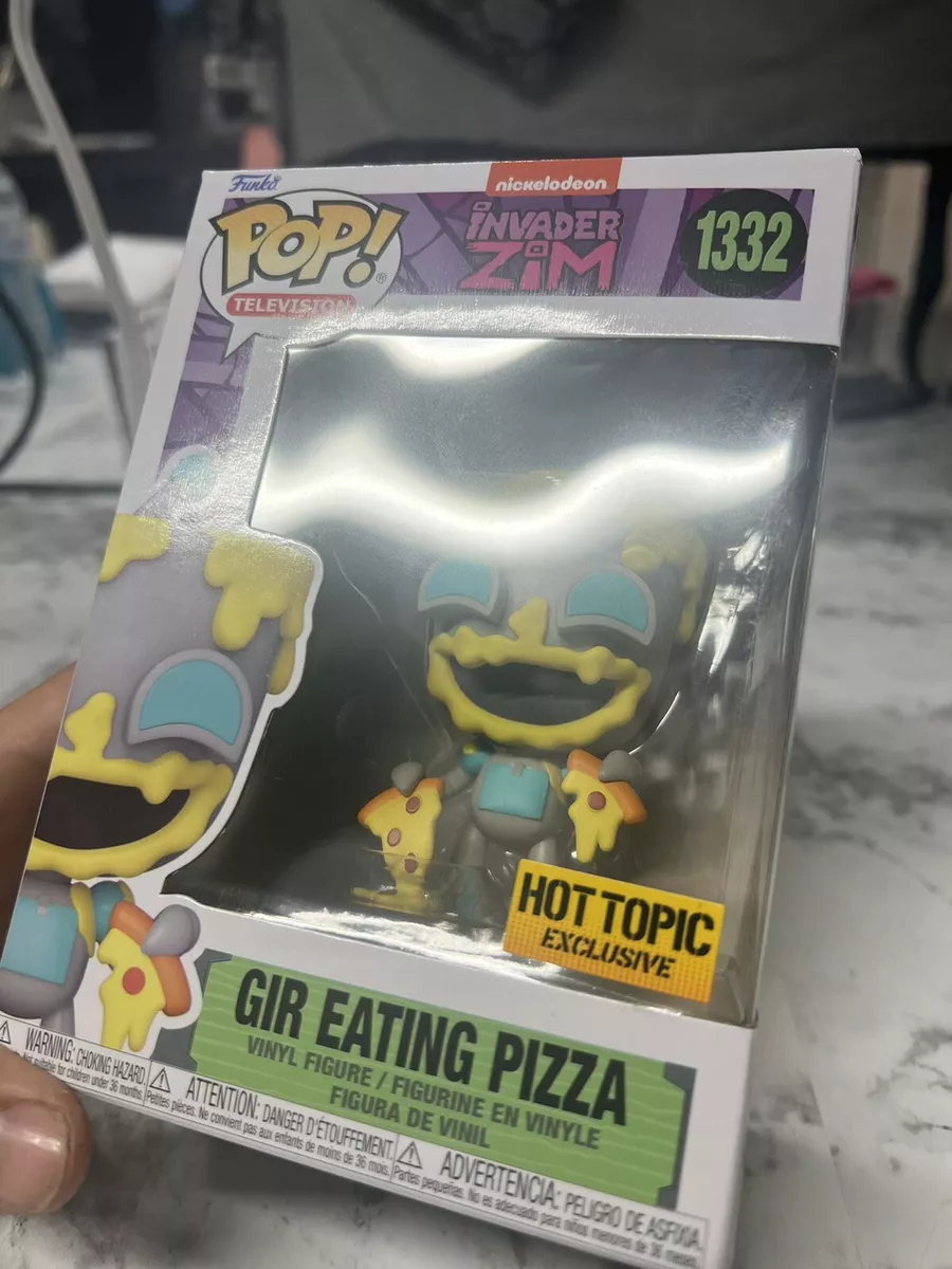 Funko Pop! Animation Invader Zim GIR Eating Pizza 1332 Exclusivo - Moça do  Pop - Funko Pop é aqui!