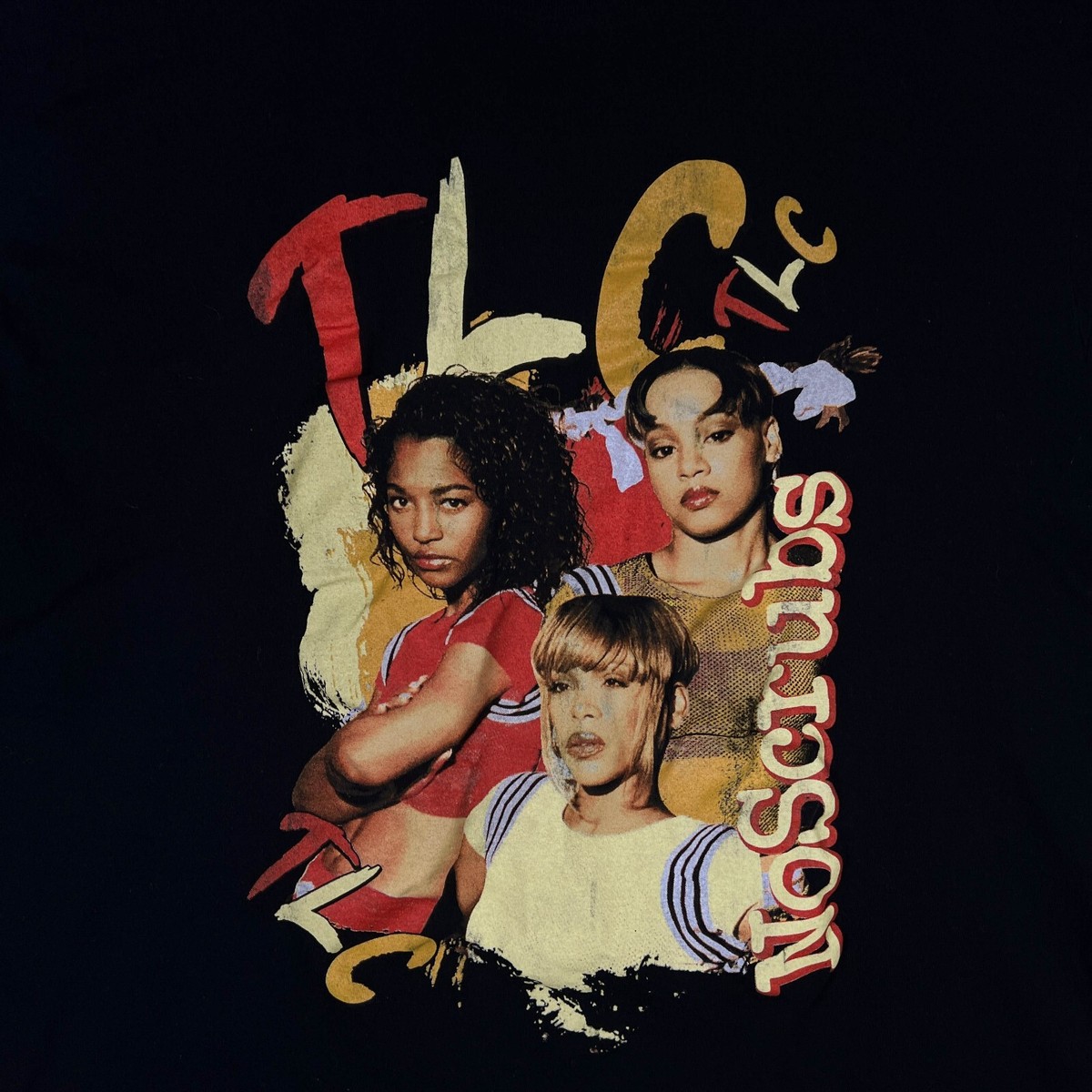 TLC No Scrubs Retro Style Reprint 90s R&B Left Eye Chilli T