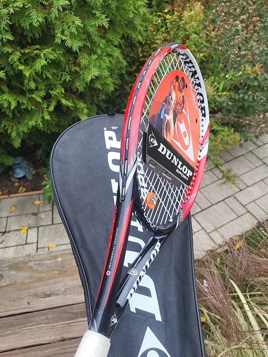 Dunlop Fusion Pro 95 Tennis Racquet Graphite Black/Red, NEW, 4 1/4