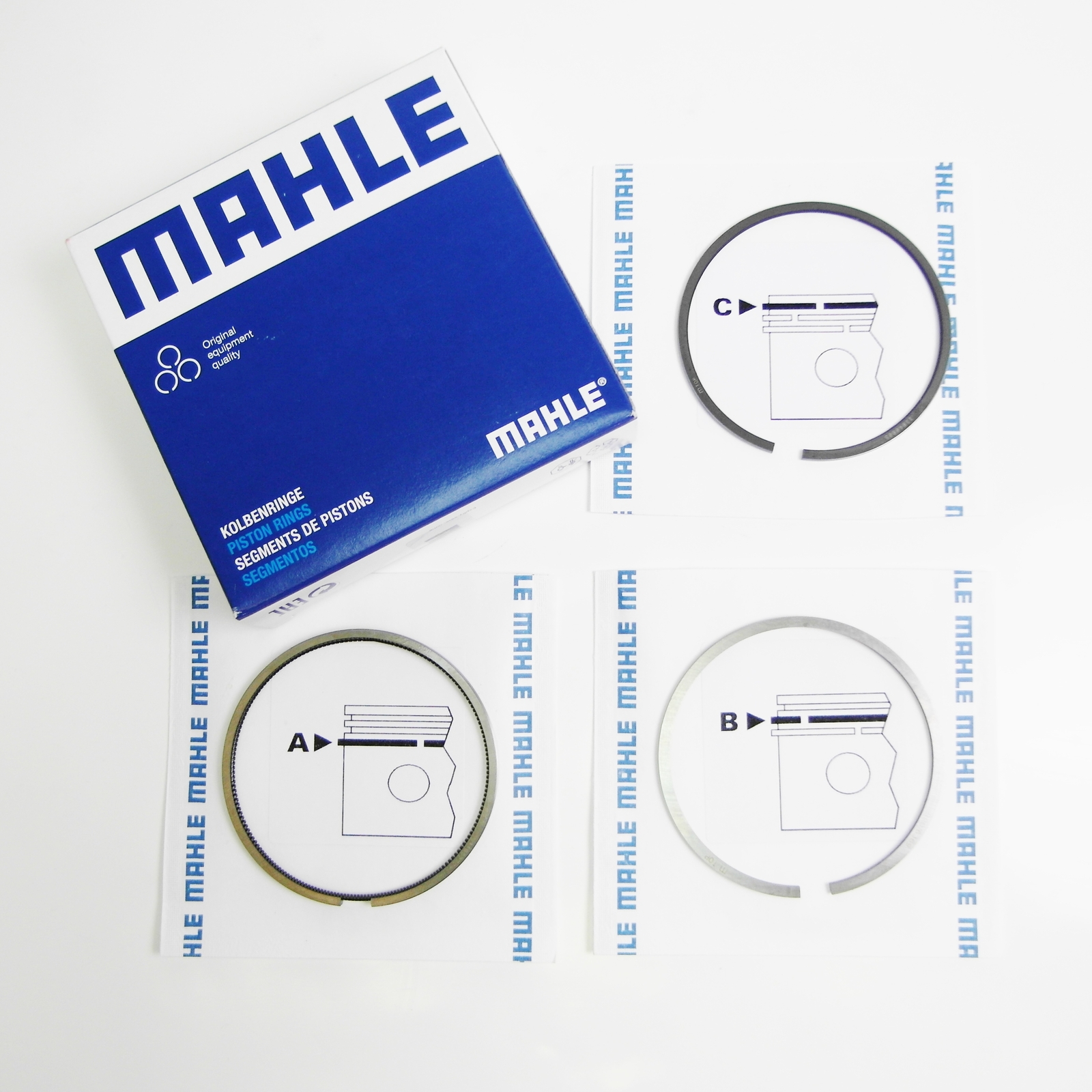 MAHLE 011 08 N0 Kit Fasce Elastiche Ales. cilin.: 79,0mm - Immagine 2