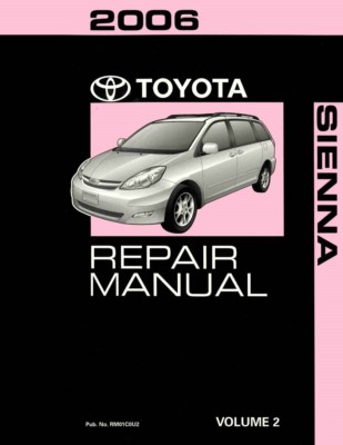 2006 Toyota Sienna Shop Service Repair Manual Volume 2 Only | eBay